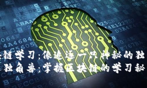 区块链学习：像追逐一只神秘的独角兽
追逐独角兽：掌握区块链的学习秘籍